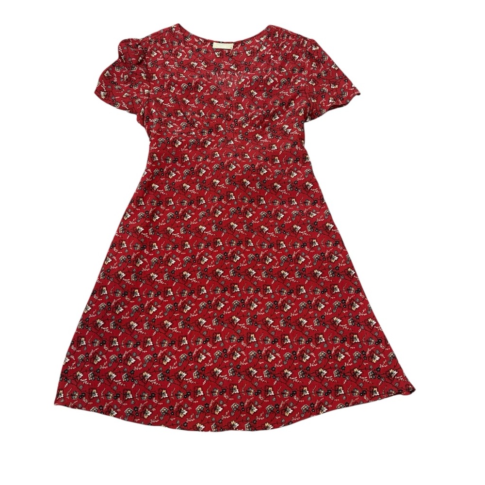 The Territory Ahead Red Floral Dress Estimated Size S